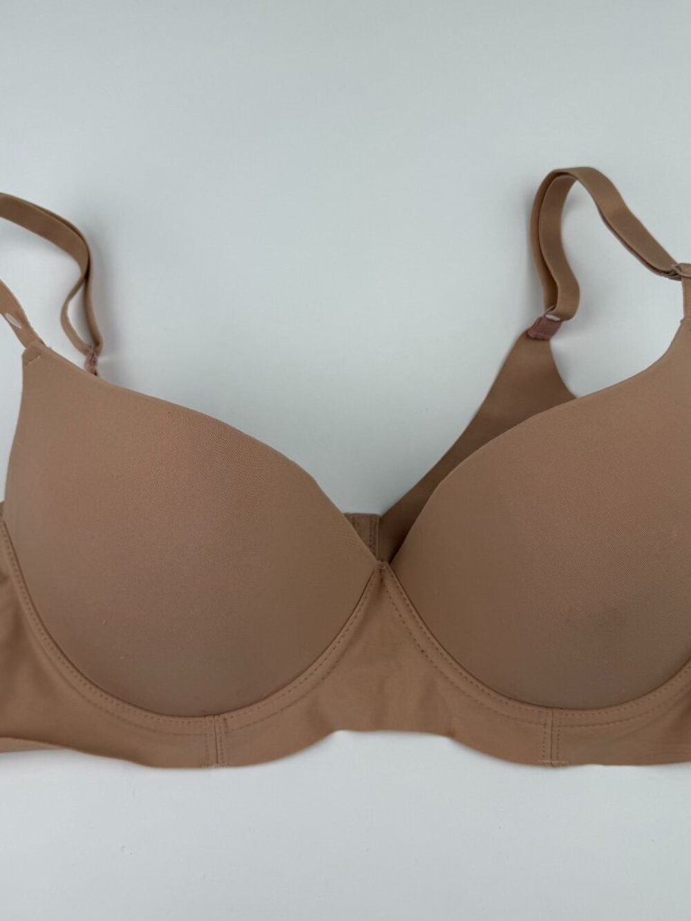 YOUMITA Women's Nude Beige Wireless Push Up Bra Size 40C WS89131 - With lint